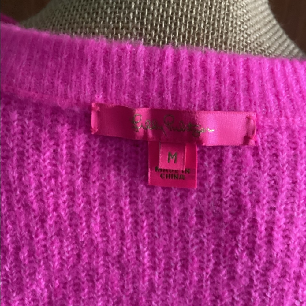 Lilly Pulitzer Morgen Pink Crew Neck Sweater - Picture 5 of 5
